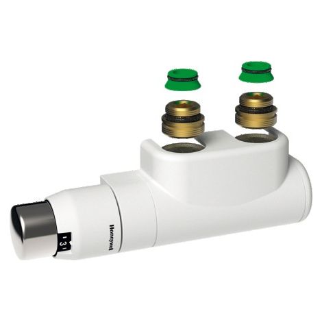 Blocs de raccordement design à vanne thermostatique - coudé gauche - blanc - STELRAD (1/3)