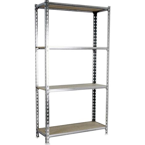 Simonrack Regalsystem ohne Schrauben Galva Holz 4 Ebenen 150 kg
