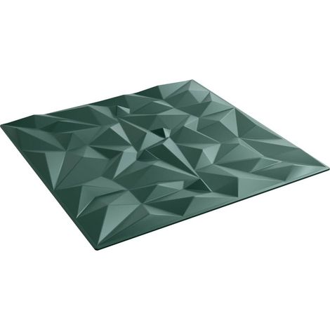 Panneaux muraux 12 pcs Vert Améthyste 50 x 50 cm Mousse XPS (1/3)