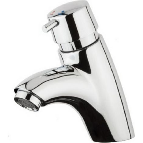 MISCELATORE LAVABO TEMPORIZZATO COASSIALE CON REGOLAZIONE TEMPO