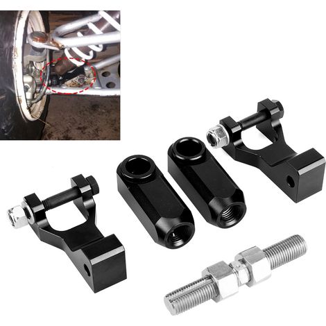 Kit d'abaissement avant et arrière réglable pour quad Yamaha Raptor 350, 660 et 700 (noir)