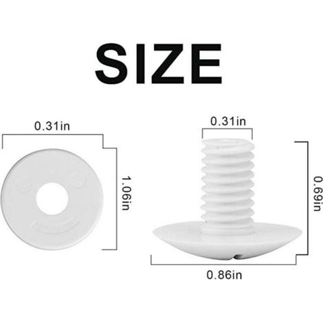 Jeu de 6 vis de moyeu en plastique 180/280 mm pour nettoyeur de piscine Polaris C-55 (1/4)