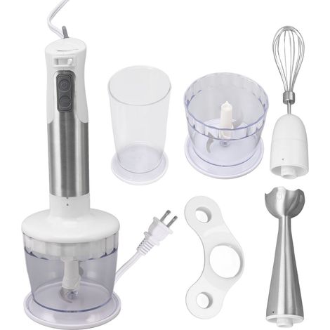 Robot culinaire 304 acier inoxydable moteur électrique hacheur pour trancher râper hacher mixer purée prise US 120V (1/5)