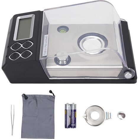 Balance numérique de précision 0.001g jusqu'à 20g, mini balance bijoux poche avec poids d'étalonnage 10g (1/5)