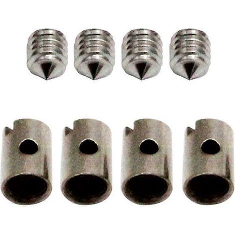 Lot de 8 embouts de câble sans soudure 5 mm pour starter d'accélérateur de moto, scooter, quad et tondeuse. (1/4)