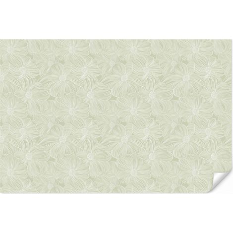 Carta da Parati Sereno - Fiori - Verde 400x280 cm (1/5)