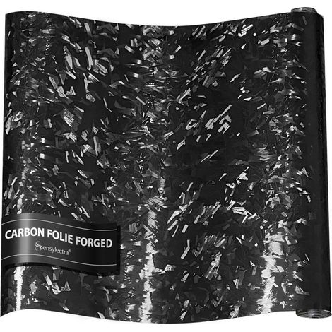 Carbon Folie Forged 150x30cm Geschmiedete Optik Selbstklebend Witterungsbeständig (1/5)