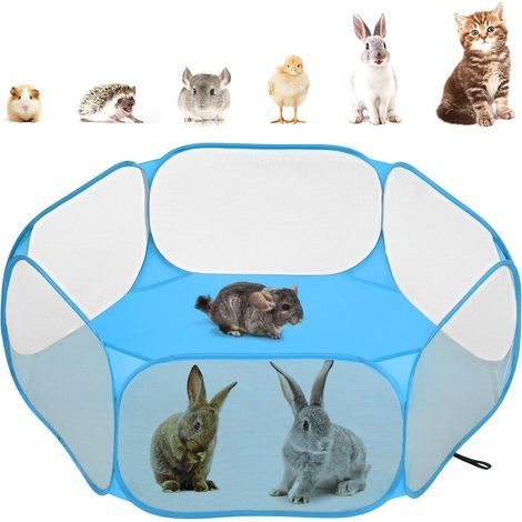 Small Animal Playpen, Waterproof Tent, Steel Wire Frame, Outdoor Fence, for Chick/Rabbit (1/5)