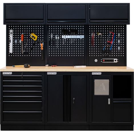 Feistos Werkzeugschrank EOS 11 Blackline, 204 x 61 x 200 cm (B x T x H)