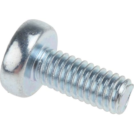 Vis à métaux RS PRO M4 à tête Cylindrique Pozidriv en Acier, 10mm ( Prix pour Sachet de 100 )
