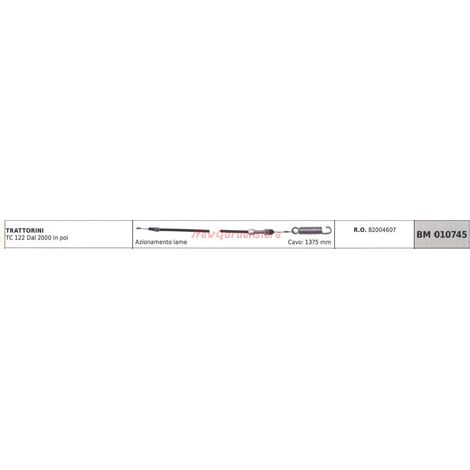 Cable de accionamiento de cuchillas GGP para tractor TC 122 a partir de 2000 010745