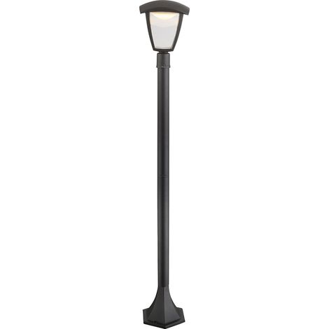 Lampada da esterno, piantana, piantana, giardino, piedistallo in alluminio luce esterna, plastica pressofusa, IP44, 1x LED 7W 360Lm bianco caldo, PxH 16,5x110 cm