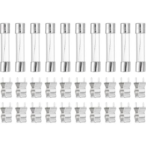 Lot De 10 Fusibles À Tube En Verre 6x30mm 5A 250V Fusible À Tube (1/5)