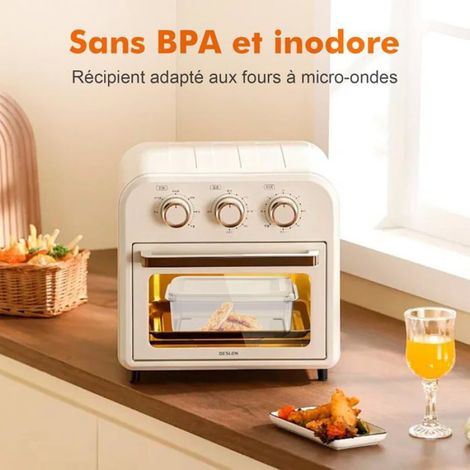 Coupe-Légumes Manuel - Râpe Multifonction Acier Inoxydable 420J2 - Bac Collecteur 1300 ml - Base Antidérapante - 7 Lames Interchangeables - 1 Pièce (1/5)