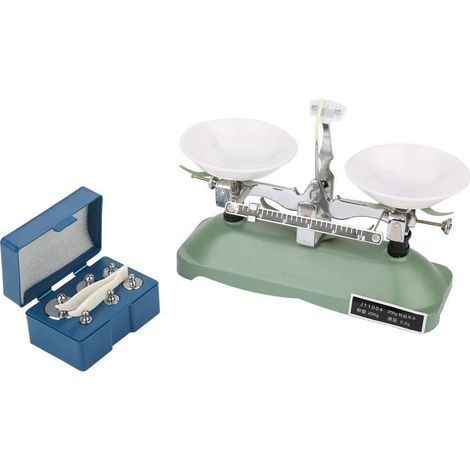 Filiyano – outil pédagogique pour laboratoires – Plateau de pesée mécanique portable 200 g/0,2 g avec précision, outil pédagogique pour laboratoires (1/5)