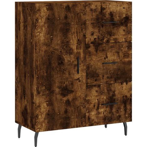 Aparador-cómoda-mueble-organizador-cocina-salón-salón-comedor 695 x 34 x 90 cm-madera de ingeniería-marrón 020031011