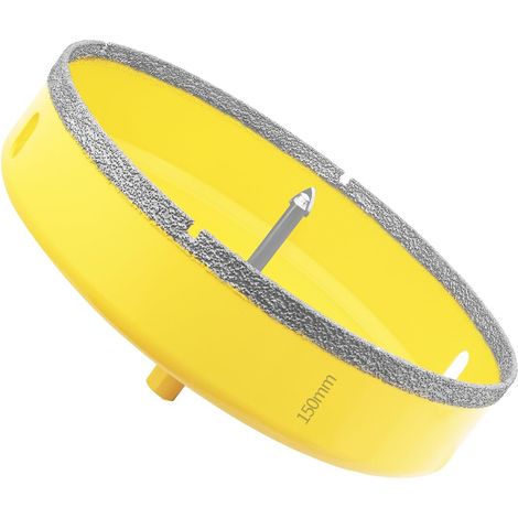 Scie Cloche Diamantée de 120mm avec Foret Guidage, Professionnelle Foret Trépan Diamant pour Carrelage, Porcelaine, Verre, Marbre et Céramique (1/5)