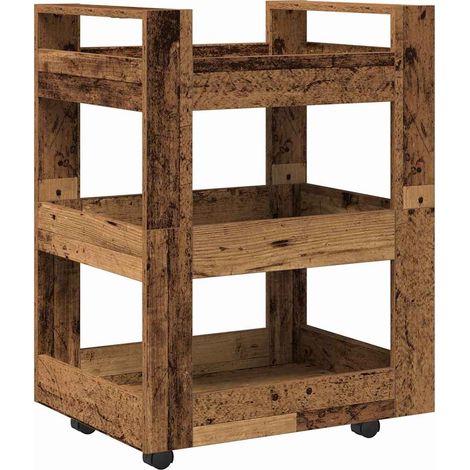 Chariot de cuisine Bois de chêne 60 x 45 x 80 cm