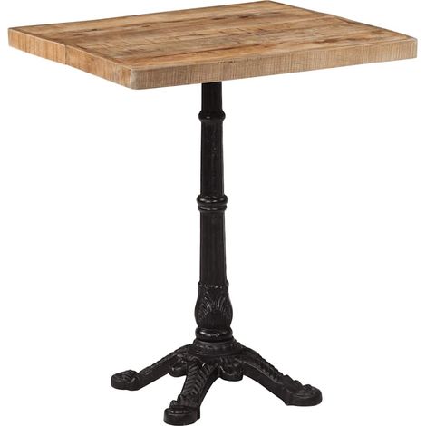 Maison Exclusive - Tavolino da Bistrot 60x60x77 cm in Legno di Mango Grezzo