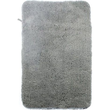 Cleafe - Tappeto Tappetino In Tessuto Morbido Per Arredo Bagno 45 X 70 Cm Grigio 79926 - (1/2)