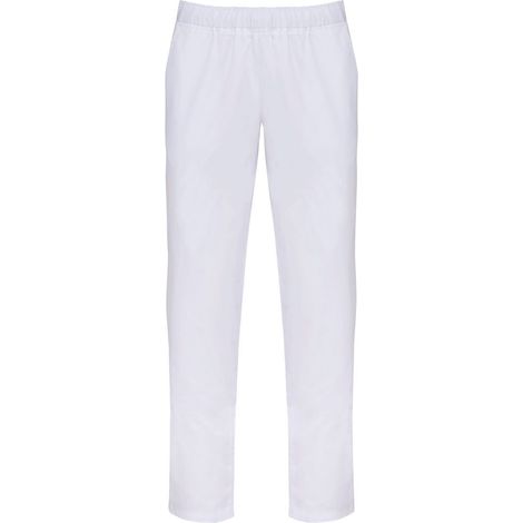 Pantaloni da lavoro medicali WK comfort in cotone. Progettato per funzionare Bianco S