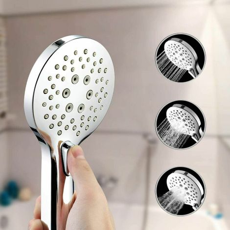 royaluxe - Pommeau de Douche Anti Calcaire économiseur d'Eau, Douchette Filtrant avec 3 Mode Haute Pressions, Pomme de Douche à Main Filtre Universel Douchette Salle de Bain (1/5)