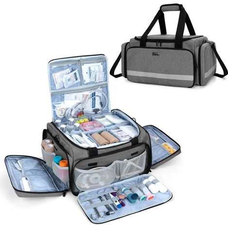 Sac d'urgence avec séparateurs, étanche, pour premiers secours et soins à domicile