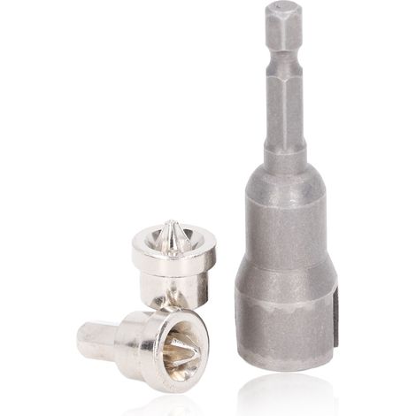 Jeu de forets de positionnement à douille ouverte PH2 pour la fixation de vis sur plaques de plâtre - Outils industriels (1/5)