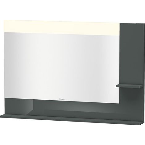 Miroir DuravitVERO 142x1200x800m avec éclairage Gris Doloaveci brillant