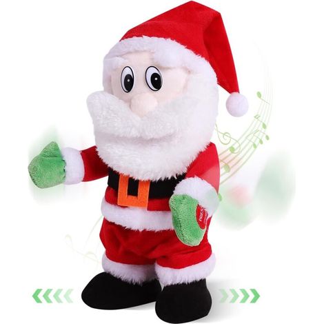 Santa Claus, Santa Toy with Funny ,12 Inch Animated and Stuffed Christmas Doll for Xmas Party and Gift (1/5)