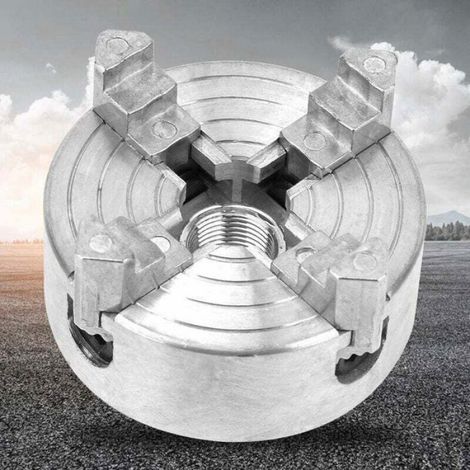 Mandrin À 4 Mâchoires - Alliage De Zinc - Pour Mini-Tours À Métaux - Diamètre Intérieur 1 8 À 56 Mm - M12 X 1 - 1 Pièce (1/4)