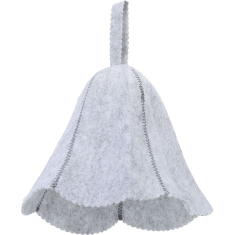 Chapeau de Sauna en Feutre Absorbant, Confortable pour Douche et Bain, Universel Hommes et Femmes, Gris (1/5)