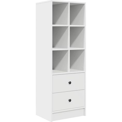 Buffet,Bahut,Haut Armoire Blanc 45,5 x 34 x 127 cm Bois d'ingénierie CFW20852 (1/5)