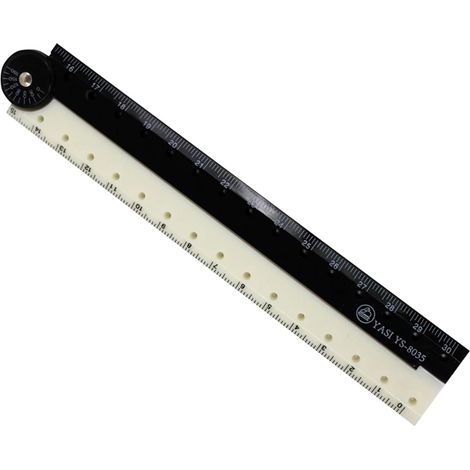 Règle de mesure géométrique flexible, outil dessin, transparente (1/5)