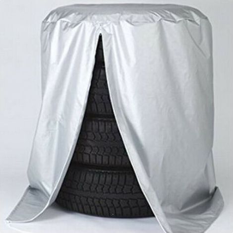 Housse de roue de secours Enjoliveurs de roue pour camping-car remorque Housse de pneu Roues automobiles Housse de pneu de secours Housses de bache de pneu Soie Polyester Engrenage avant de vo (1/4)