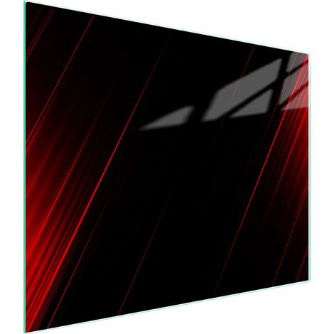 TAGLIERE IN VETRO 52x30 NERO (1/5)