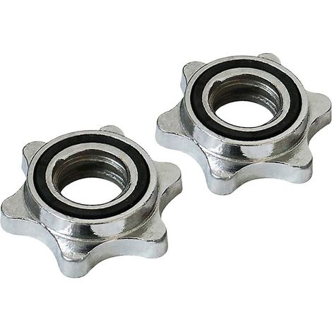 Collier De Sécurité Pour Barre D Haltères - Acier Coulé Chromé - Diamètre Intérieur 25 Mm - Épaisseur 19 Mm - Lot De 2 (1/5)