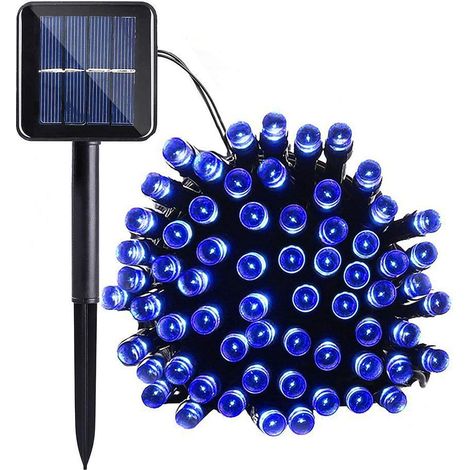 20M 200LED Guirlandes Lumineuses Solaires 8 Modes Étanche Blanc Lumière Guirlande Lumineuse Extérieur Décoration pour Jardin Terrasse Balcon Fenêtre Clôture Arbre Noël Mariage Fairy Lights