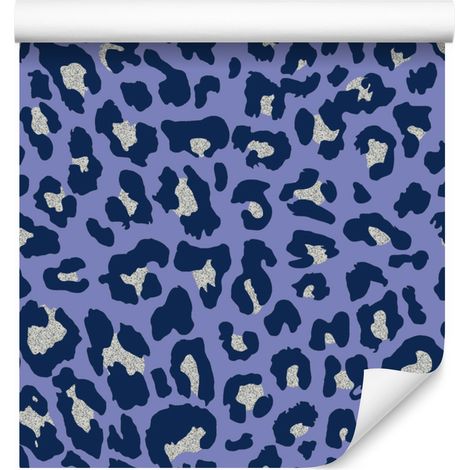 Papier peint bleu-violet, fond bleu, 50 x 1000 cm (1/5)