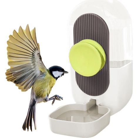 Mangeoire à eau pour cage Récipient alimentaire automatique transparent Distributeur de nourriture pour perroquets, calopsittes, inséparables et perruches (1/5)