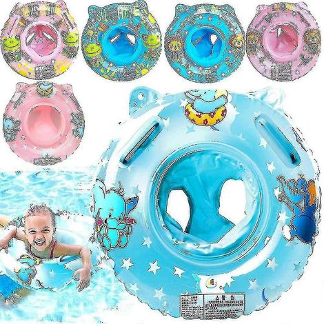 Bouée de natation pour bébés de 3 à 36 mois, support de nuque avec siège, accessoires de piscine. (1/4)