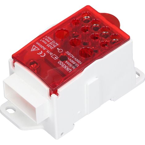 Boîte de jonction à bornes UKK500 C45 690 V 500 A unipolaire rouge (1/5)