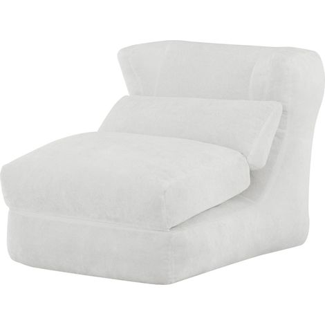 Sofá cama convertible multiposición, tumbona plegable de suelo con relleno de algodón triturado de chenilla suave, silla ergonómica de ocio. (1/5)