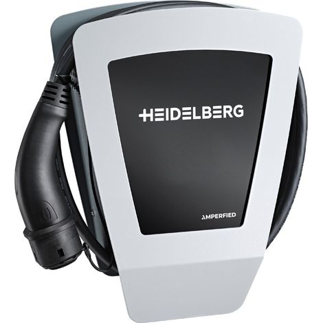 Amperfied Heidelberg Wallbox Home Eco 11 kW, cable de carga tipo 2 5 m, 00.779.3005