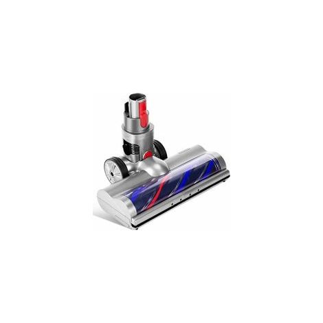 Brosse électrique compatible Dyson V7 V8 V10 V11 V15 – Entraînement direct – 4 lumières LED – Pour sols durs et parquets