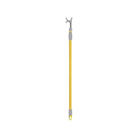 Apex – Prise de cintre télescopique 150 cm – Corps en acier chromé – Poignée anatomique plastifiée – Pour espaces confinés (1/5)