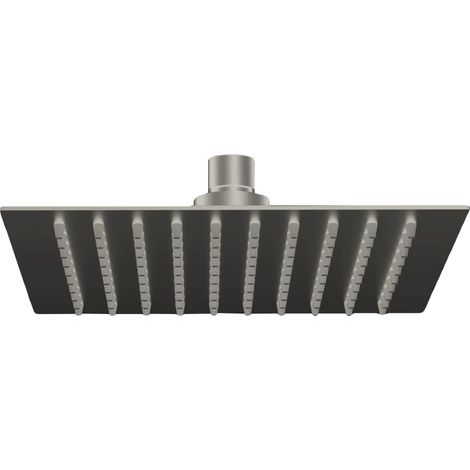 SOFFIONE SLIM QUADRO Misura: Inox Spazzolato cm 30 x 30 (1/2)