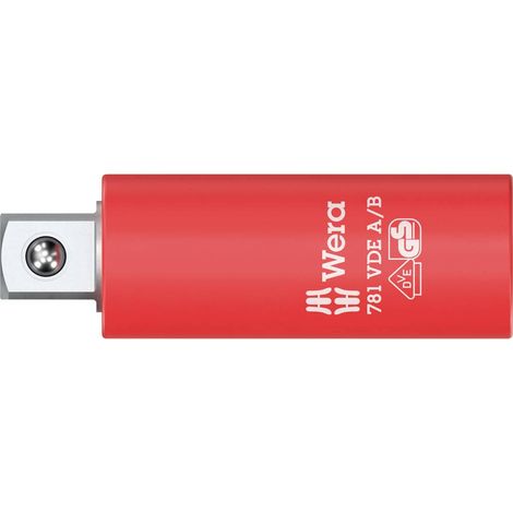 Wera 781 A/B VDE 05024690001 Adattatore per bussole isolato, blocco meccanico 1/4 (6.3 mm) (1/4)