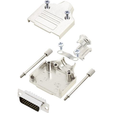 encitech MHDM-15-HDP26-K 6355-0059-02 D-SUB Stiftleisten-Set 180 ° Polzahl: 26 Lötkelch 1 Set