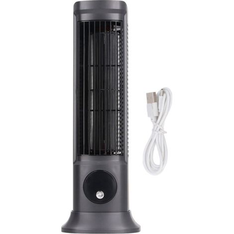 QORVA- Ventilateur tour de bureau, professionnel, efficace, silencieux, 3 niveaux réglables, sans lame, pour chambre à coucher, bureau, maison (1/4)